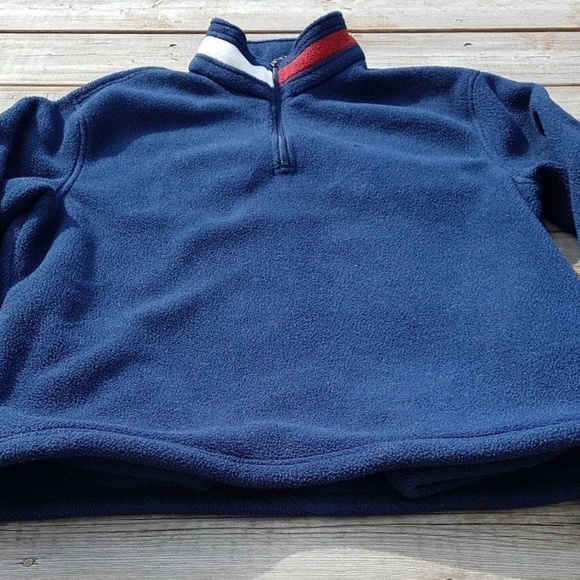 TOMMY HILFIGER 2006 Fleece Stand Collar Sweater Men Sz M - Picture 3 of 8